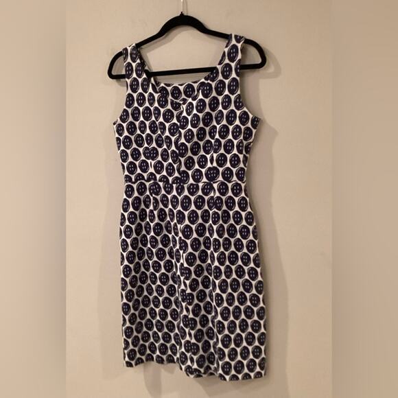 Lilly Pulitzer Navy & White Rare Button Design Dress in Preloved Condition - Picture 7 of 8